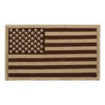 US Flag Big Embroidered Patch - Tan [Minotaurtac]
